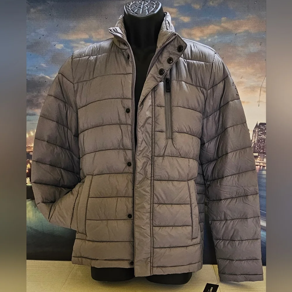 KENNETH COLE NEW YORK PUFF COAT - Picture 1 of 13